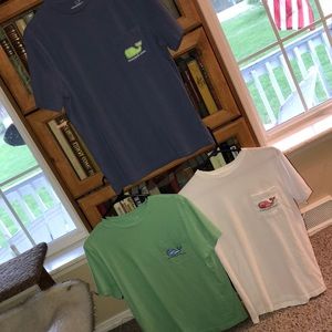 3 Vineyard Vines Detailed T-Shirts